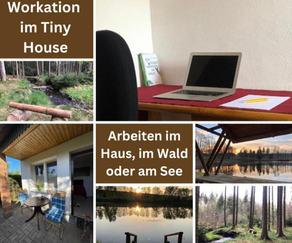 Tiny House - Auszeit im Wald am Badesee Tanna Exterior foto